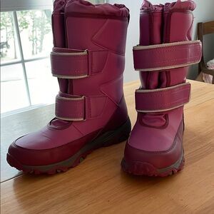 Kids Pink Winter Lands End Boots Size 6